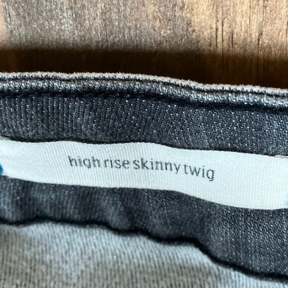 Silence + Noise Womens Jeans Gray Denim High Rise Skinny Twig Stretch 31 - Picture 5 of 12
